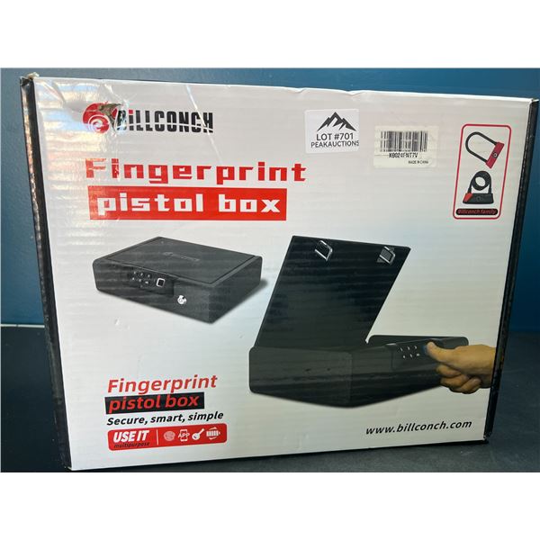 Lot of 1 Fingerprint Pistol Box - Biometric Gun Safe for Pistols - BRAND NEW SEALED!!
