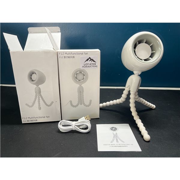Lot of 2 Multifunction Fans with Tripod Stands