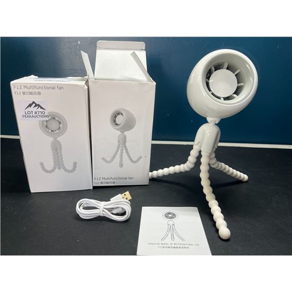 Lot of 2 Multifunction Fans with Tripod Stands