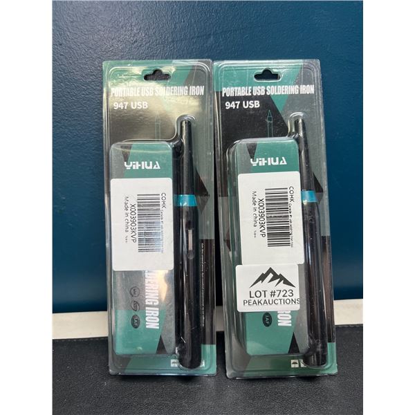Lot of 2 Portable USB Soldering Irons