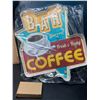 Image 1 : Lot of 1 LED Coffee Bar Light-Up Wall Sign/Decor Light Up Sign