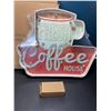 Image 1 : Lot of 1 LED Fresh Coffee House Light-Up Wall Sign/Decor Light Up Sign