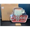 Image 2 : Lot of 1 LED Fresh Coffee House Light-Up Wall Sign/Decor Light Up Sign