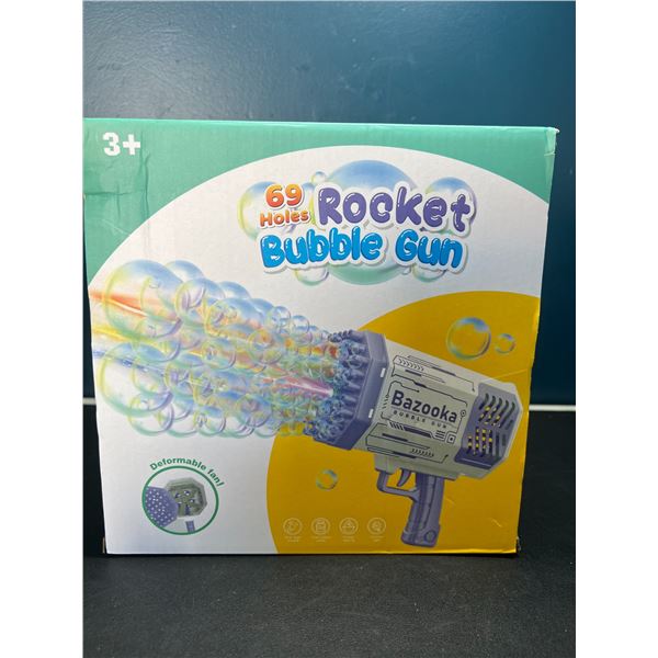 Lot of 1 Rocket Bazooka Bubble Gun - 69 Holes - Blows SO MANY BUBBLES!!