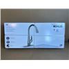 Image 1 : Lot of 1 Kohler Lir Pull-Down Kitchen Faucet - Vibrant, Stainless Finish - BRAND NEW SEALED!