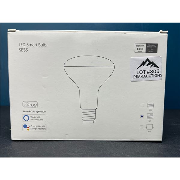 Lot of 1 Box of LED Smart Bulbs - SB53