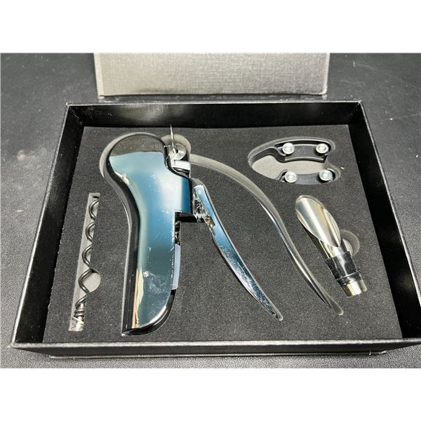 Lot of 1 OD&O Vertical Lever Corkscrew Wine Bottle Opener Set