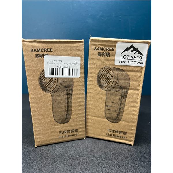 Lot of 2 Electric Lint Removers/Fabric Shavers