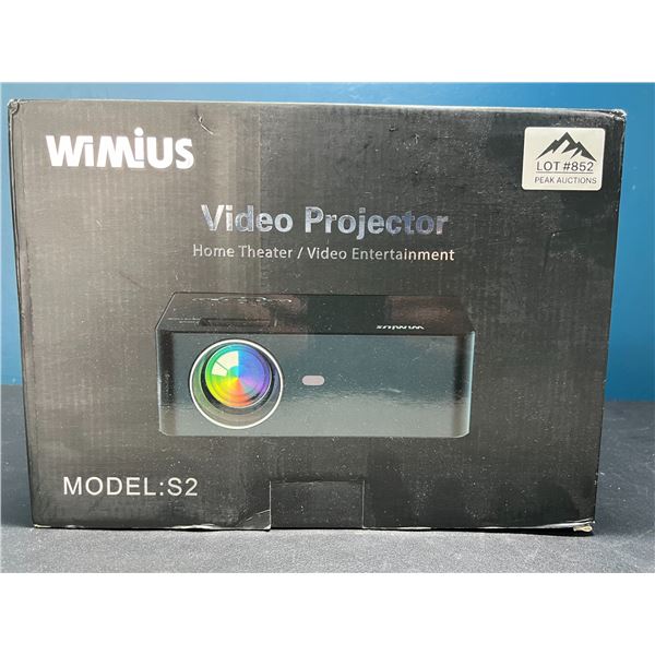 Lot of 1 Wimius S2 Multimedia LED Video Projector