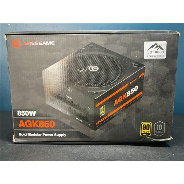 Lot of 1 Aresgame 850W AGK850 Gold Modular Power Supply for PC