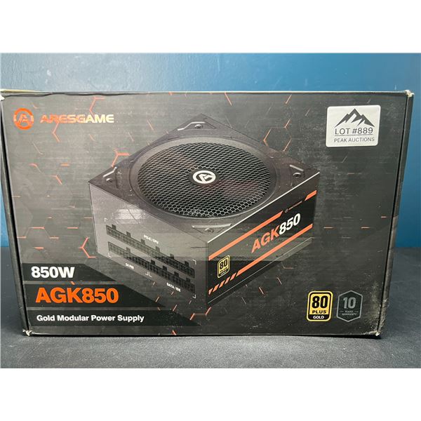 Lot of 1 Aresgame 850W AGK850 Gold Modular Power Supply for PC
