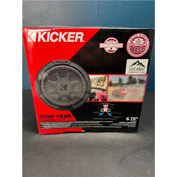 Lot of 1 Kicker 300W Peak Power Ultra-Thin Subwoofer