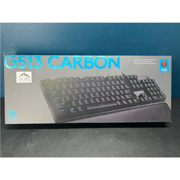 Lot of 1 Logitech G513 Carbon RGB Mechanical Gaming Keyboard