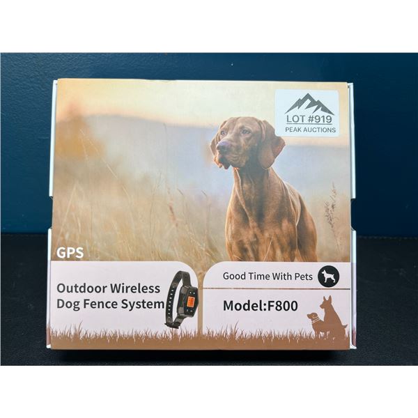 Lot of 1 GPS Outdoor Wireless Dog Fence System - Model F800
