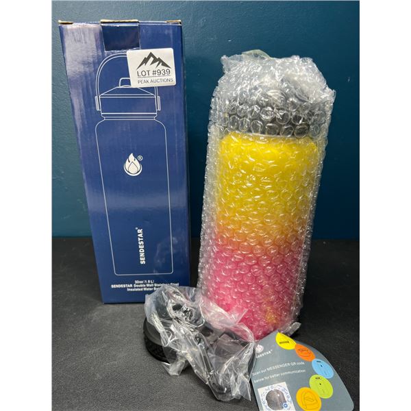 Lot of 1 Sendestar Double Wall Stainless Steel Insulated Water Bottle - 32oz