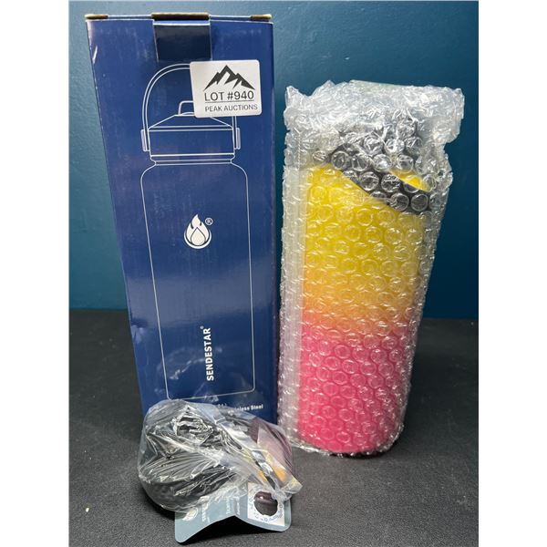 Lot of 1 Sendestar Double Wall Stainless Steel Insulated Water Bottle - 32oz