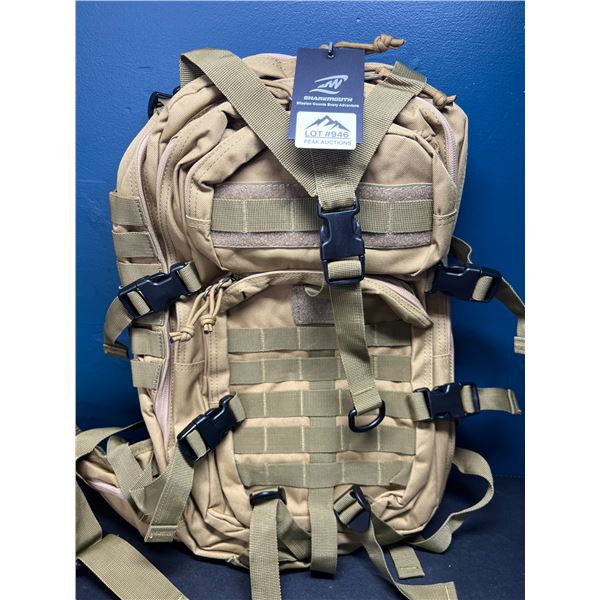 Lot of 1 Sharkmouth Tactical Backpack for Hunting, Camping, Outdoors, Fishing, Travel, etc.