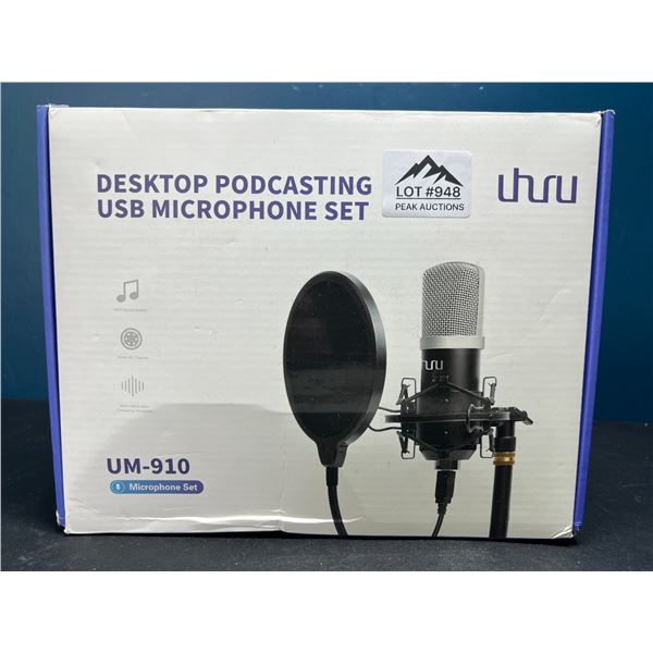 Lot of 1 Desktop Podcasting USB Microphone Set