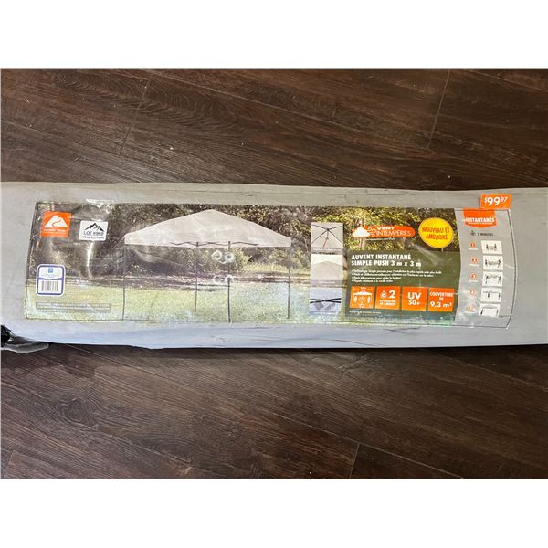 Lot of 1 Ozark Trail 10FT x 10FT Simple Push Instant Canopy - Used