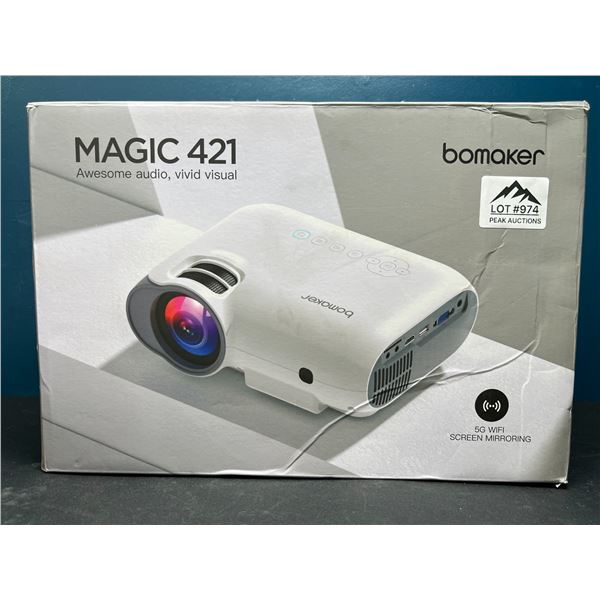 Lot of 1 Bomaker Magic 421 HD Video Projector