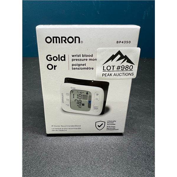 Lot of 1 Omron Gold Wrist Blood Pressure Monitor
