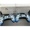 Image 1 : Lot of 2 Wireless Double-Shock Controllers For Playstation 4 (PS4) - Camo Design