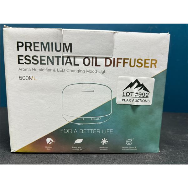 Lot of 1 Premium Essential Oil Diffuser/LED Mood Light