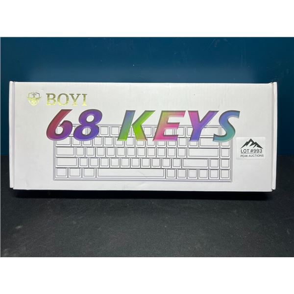 Lot of 1 Boyi 68 Keys NKRO Bluetooth Mechanical Gaming Keyboard - Matcha Green
