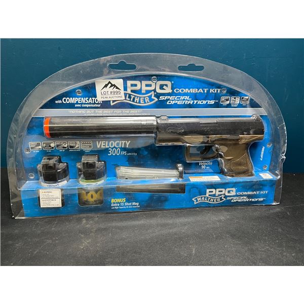 Lot of 1 Walther PPQ Combat Kit Silenced AirSoft Gun - BRAND NEW!
