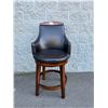 Image 1 : Lot of 1 Leather/Wood Bar Stool/Chair