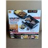 Image 1 : Lot of 1 Gourmia FoodStation Smokeless Grill & Air Fryer w/ Integrated Temperature Probe