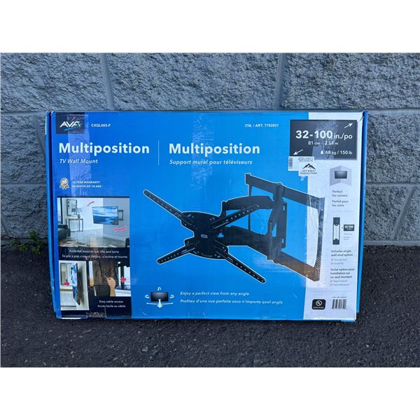Lot of 1 Multiposition TV Wall Mount - for 32-100Inch TV's