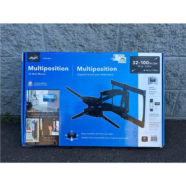Lot of 1 Multiposition TV Wall Mount - for 32-100Inch TV's