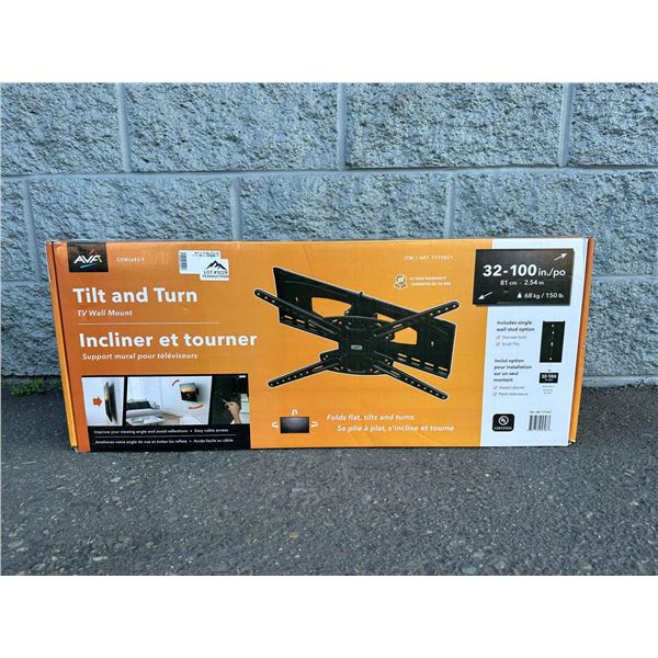 Lot of 1 Tilt & Turn TV Wall Mount for 32-100 inch TV's