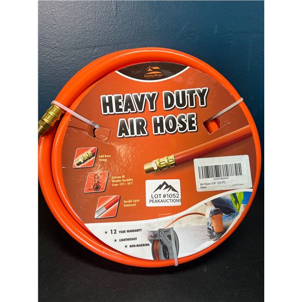 Lot of 1 Heavy Duty Air Hose - 3/8" - 25FT Length