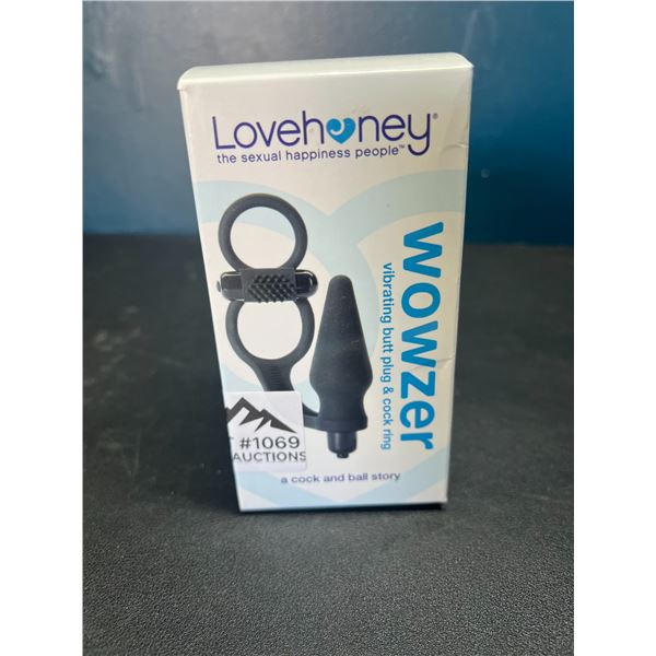 Lot of 1 Wowzer Vibrating Butt Plug & Cock Ring Sex Toy