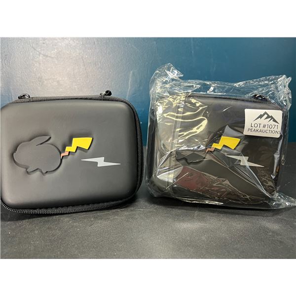 Lot of 2 Pikachu HardShell Deck Boxes for Collectible/Trading Cards