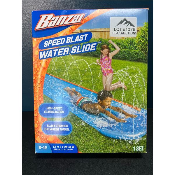Lot of 1 Banzai 13FT Speed Blast Water Slide