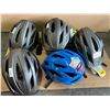 Image 1 : Lot of 5 Freetown Lumiere LED Adult Bicycle Helmets - 4x Grey & 1x blue