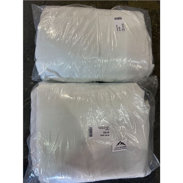 Lot of 2 Packs of Ecologee Blackout Curtains (52 x 90inch) - 2 Panels per pack/4 Total