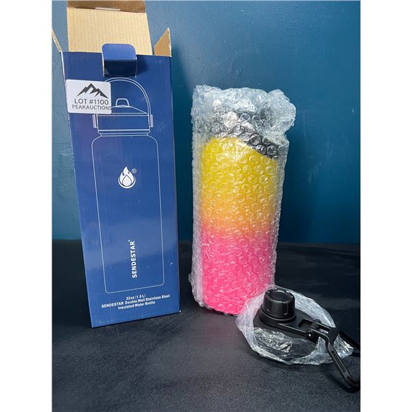 Lot of 1 Sendestar Double Wall Stainless Steel Insulated Water Bottle - 32oz