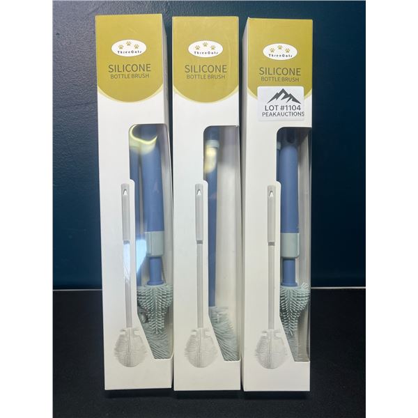 Lot of 3 Silicone Bottle Brushes