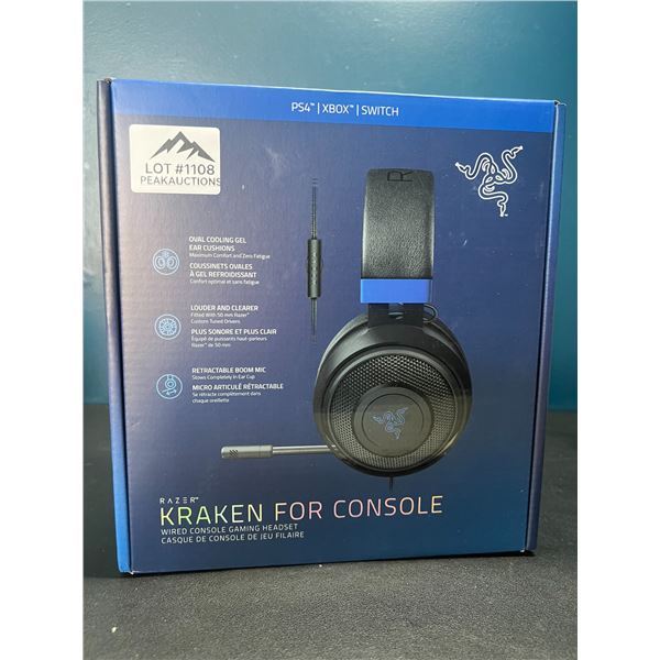 Lot of 1 Razer Kraken Wired Gaming Headset for Consoles - BRAND NEW SEALED!