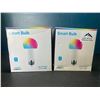 Image 1 : Lot of 2 Multi-Packs of Smart RGB Light Bulbs - 4pcs per box/8 total