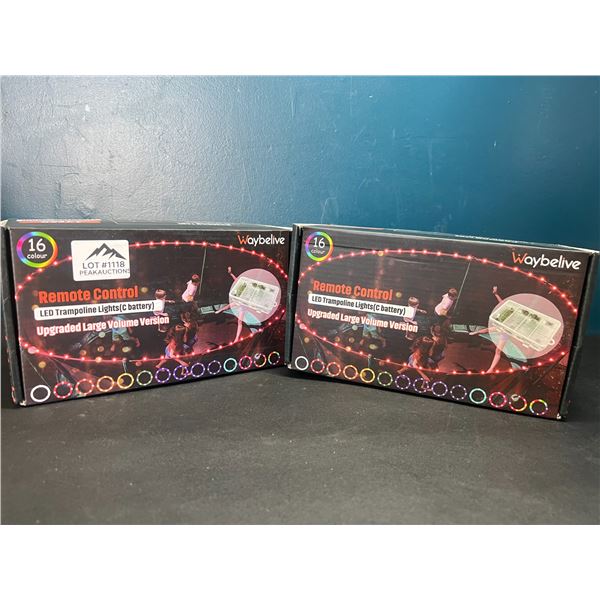 Lot of 2 LED Trampoline Lights w/ Remote Control