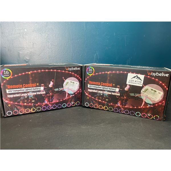 Lot of 2 LED Trampoline Lights w/ Remote Control