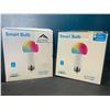 Image 1 : Lot of 2 Multi-Packs of Smart RGB Light Bulbs - 4pcs per box/8 total