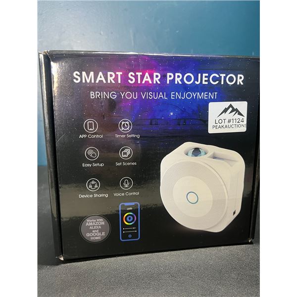 Lot of 1 Smart Starry Night Star Galaxy Light Projector w/ App Control & Voice Control