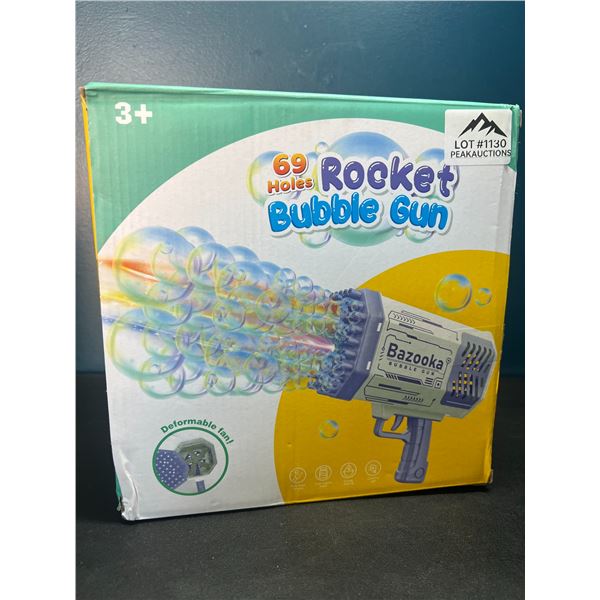 Lot of 1 Rocket Bazooka Bubble Gun - 69 Holes - Blows SO MANY BUBBLES!!