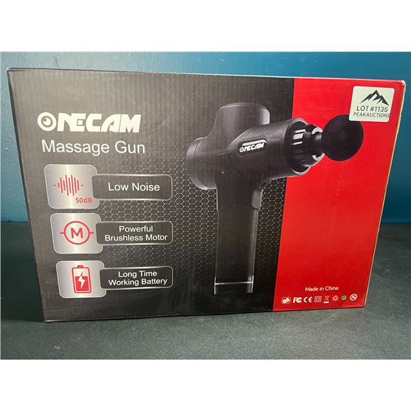 Lot of 1 OneCam Handheld Deep Tissue Massage Gun w/ 30 Speeds - BRAND NEW!